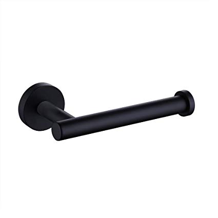 Kes SUS304 Stainless Steel Bathroom Lavatory Toilet Paper Holder and Dispenser Wall Mount Matte Black, A2175S12-BK