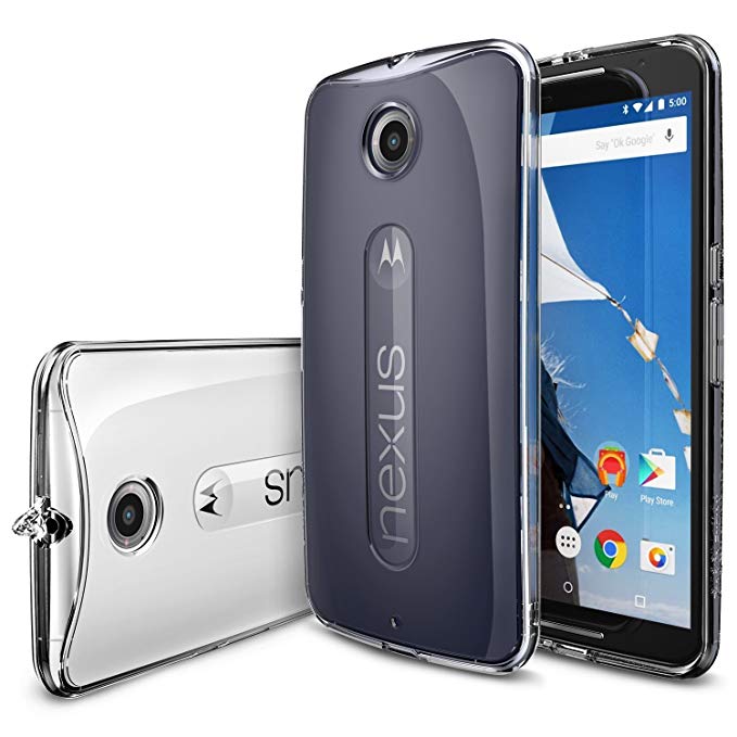 Nexus 6 Case, Ringke FUSION ** Shock Absorption Technology** [FREE Screen Protector][CRYSTAL VIEW] Scratch Resistant Clear Back Drop Protection Bumper Case for Google New Nexus 6 (NOT for Huawei Nexus 6P 2015)