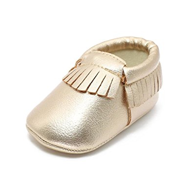 Voberry Baby Girls Soft Soled Tassel Bowknots Crib Shoes Moccasins