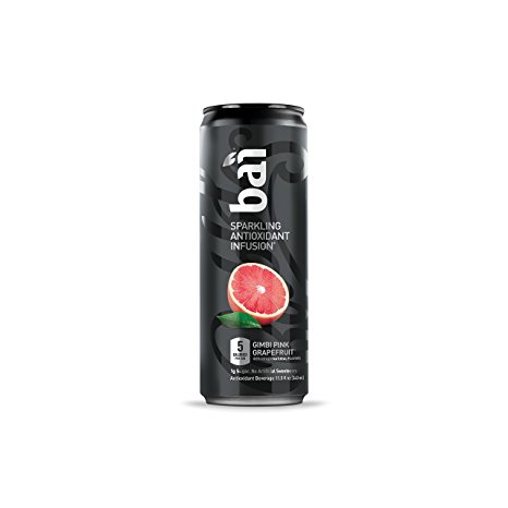 Bai Bubbles Gimbi Pink Grapefruit, Sparkling Antioxidant Infused Beverage, 11.5 Fluid Ounce Cans, 12 count (Packaging May Vary)