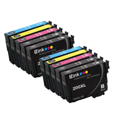 E-Z Ink Remanufactured Ink Cartridge Replacement for Epson 200XL (4 Black, 2 Cyan, 2 Magenta, 2 Yellow)