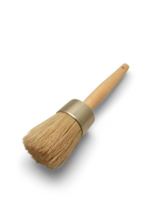 Furniture Wax Brush - 100% Natural Bristles,Rust reisitant Ferrule, Ergonomic handle,Lightweight and extremely durable