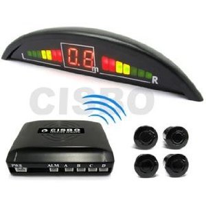 Sea Grey Wireless Car reversing parking Four 4 rear sensors with Colour LED displayer