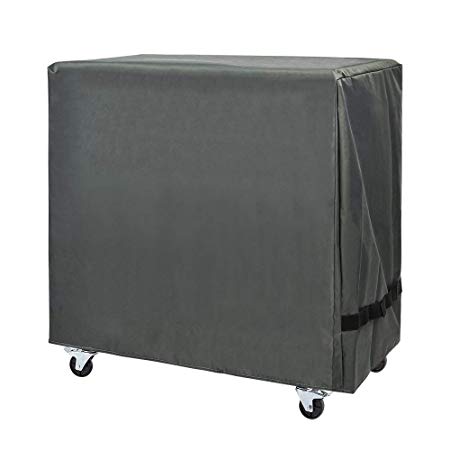 Cooler Cart Cover - Universal Fit for Most 80 QT,Waterproof Thickened Fabric,Rolling Cooler (Patio Cooler,Beverage Cart, Rolling Ice Chest) Protective Cover (Grey)