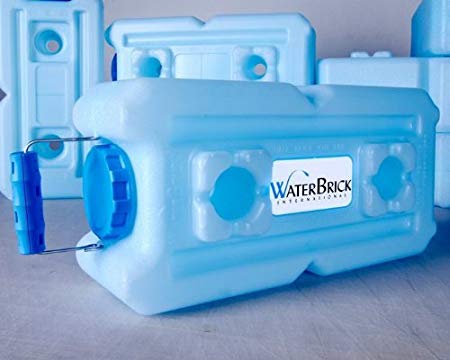WaterBrick 3.5 Gallon BPA Free Portable and Stackable - 10 Pack