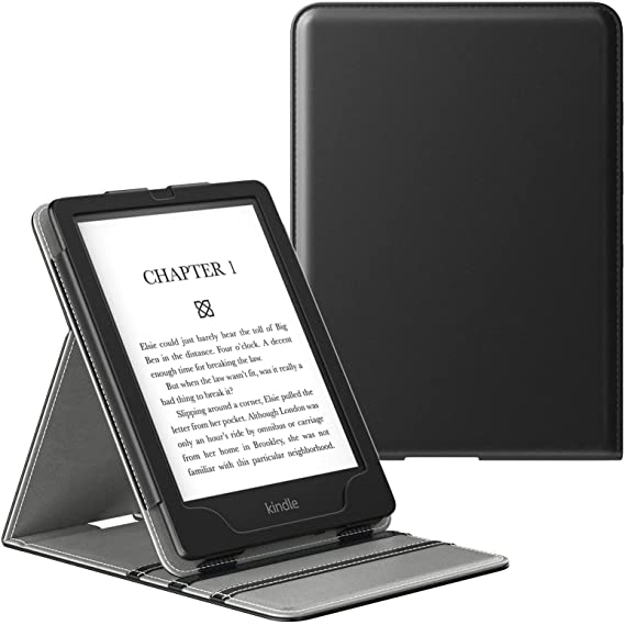 MoKo Case for 6.8" Kindle Paperwhite (11th Generation-2021) and Kindle Paperwhite Signature Edition, Premium Vertical Flip Cover with Auto Wake/Sleep for Kindle Paperwhite 2021, Black