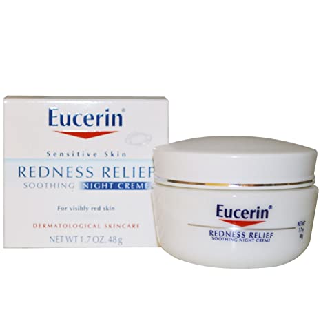Eucerin Redness Relief, Night Creme 1.70 oz ( Pack of 2)
