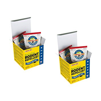Fresh Cab Rodent Repellent (4 Pouch Box) Net Wt. 10 Ounce per box (2 boxes 8 pouches total)