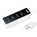 Anker USB 30 4-Port Compact Hub with a Built-in 07ft USB 30 Cable