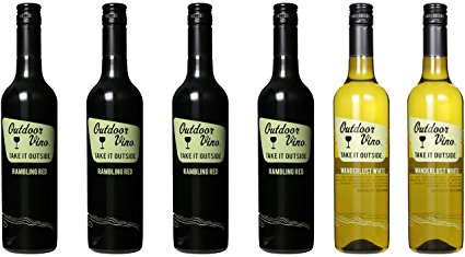 Oregon Wine "Take it Outside" Bundle Mixed Pack, 6 x 750 mL by Outdoor Vino