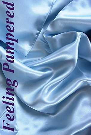 4 Pcs Luxurious 100% Silk Charmeuse Sheet Set King, Misty Blue Half of Retail!