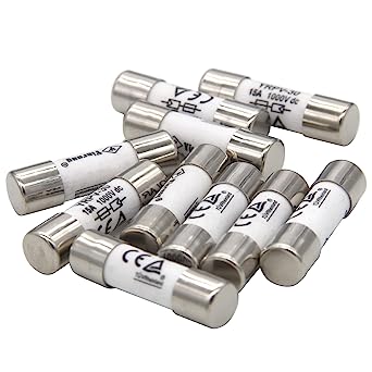 ZOOKOTO 10 Pcs 10x38mm 1000V DC Solar PV Photovoltaic Fuse 15A in line Fuse 15A UL:1000V DC In20A/40.3kA