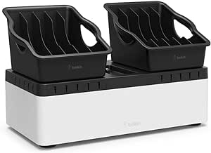 Belkin B2B160 Store and Charge Go w/ Portable Trays (USB Classroom Charging Station for Laptops, Tablets)