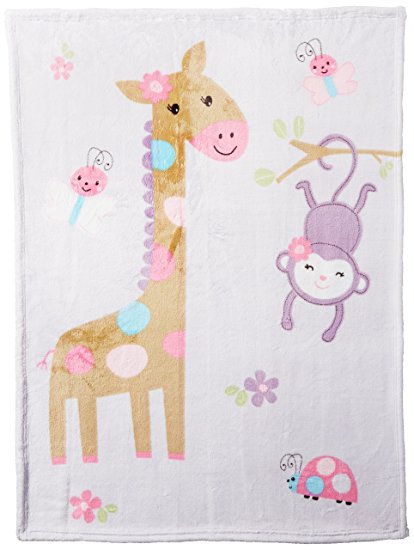 Summer Infant Luxury Plush Blanket, Pretty Pals