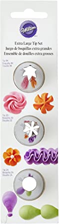 Wilton Icing/Piping Tip Set, XL, 3 pieces