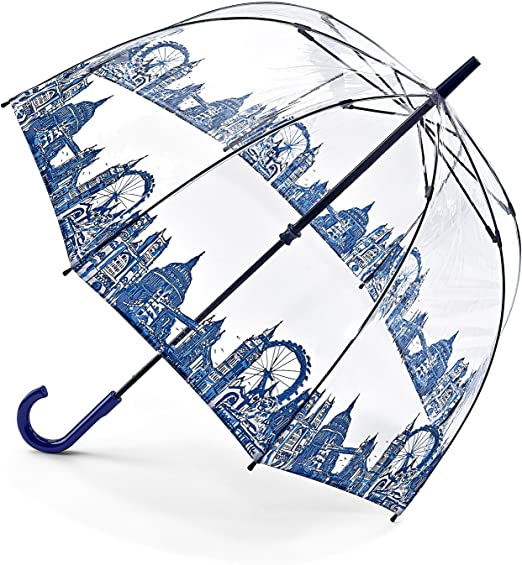 Fulton Birdcage 2 Dome Shape Umbrella London Icons - New!