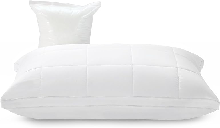 Bedsure Queen Size Pillow- Rayon Derived from Bamboo Cooling Pillows Luxury Queen Bed Pillows, Adjustable Down Alternative Fluffy, Firm Gusseted Pillows for Back, Stomach or Side Sleeper