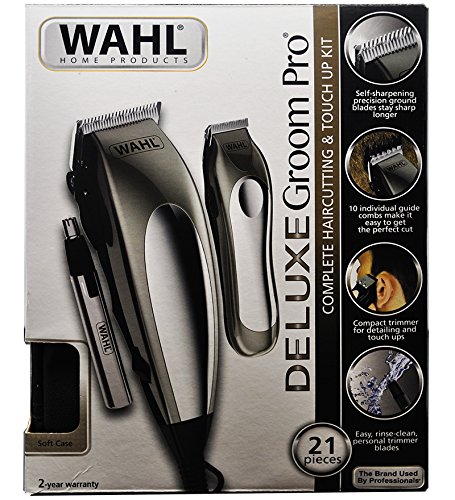 WAHL Deluxe Groom Pro 21 Pieces Hair-cutting Kit 220V~60Hz (Not For North America ) 79305-3618