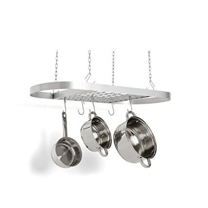 Fox Run 74935 Oval Pot Rack, Carbon Steel