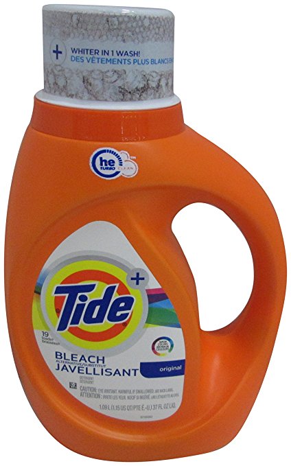 Tide Plus Bleach Alternative HE Turbo Clean Liquid Laundry Detergent, 1.09 L (24 Loads)