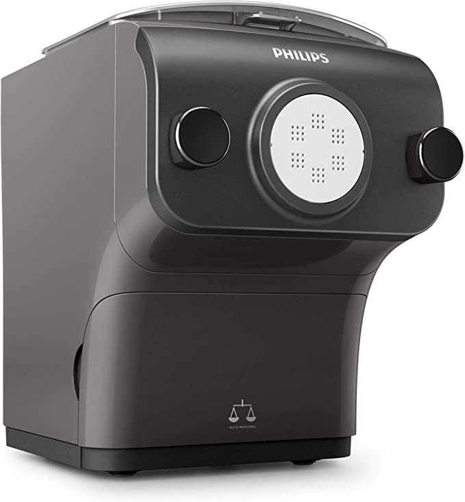 Philips Pasta Maker Plus Smart Avance Fully Automatic with Integrated Scale, 8 Shaping Discs, 600g Capacity, HR2382/16