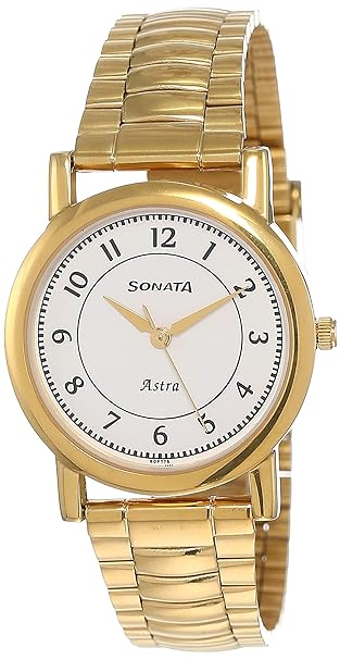 Sonata Analog White Dial Men's Watch NM77049YM03/NN77049YM03