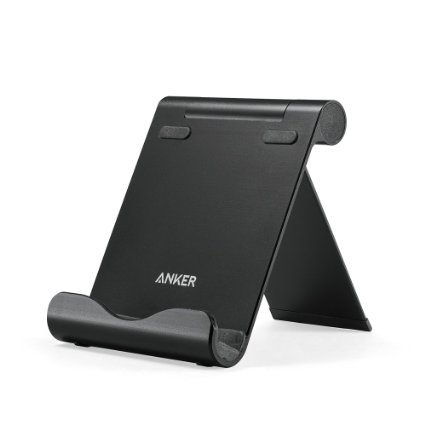 [New Release] Anker Aluminum Multi-Angle Universal Phone and Tablet Stand for iPhone, iPad, Samsung Galaxy, HTC, Nexus and More (Black)