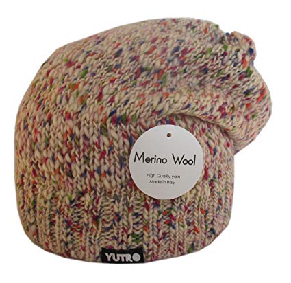YUTRO Fashion Women's Slouchy Fleece Lined 100% Merino Wool Knitted Winter Beanie Hat 4 COLORS