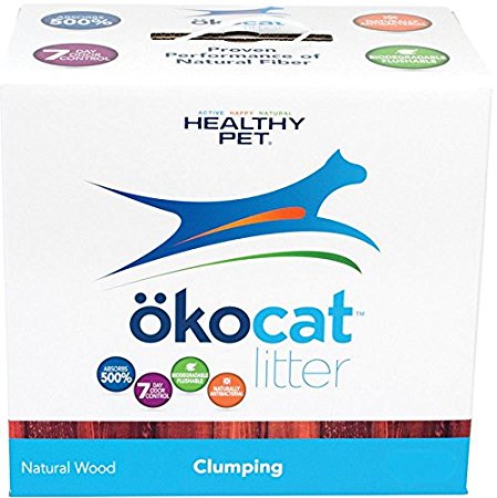 ökocat Natural Wood Cat Litter, Clumping