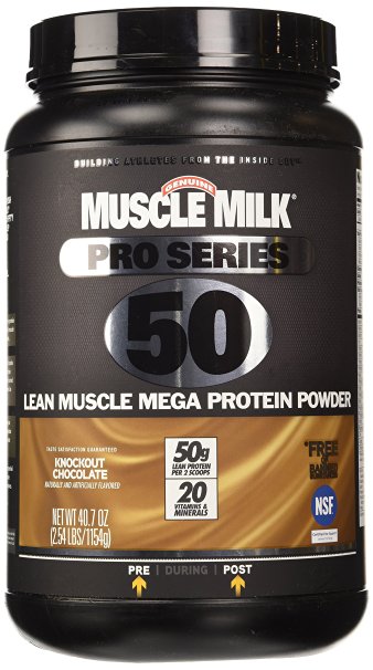 Muscle Milk Pro Series 50 Knockout Chocolate, 2.54 Pound