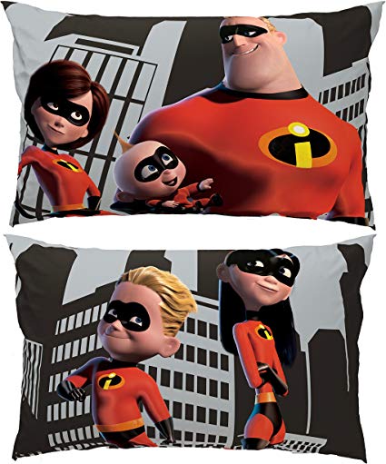 Jay Franco Disney/Pixar The Incredibles Racing Reversible 20" x 30" Pillowcase