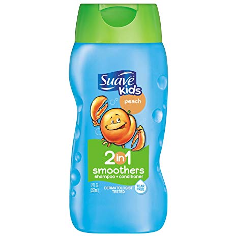 Suave Kids 2 in 1 Shampoo and Conditioner, Peach Smoothers, 12 oz