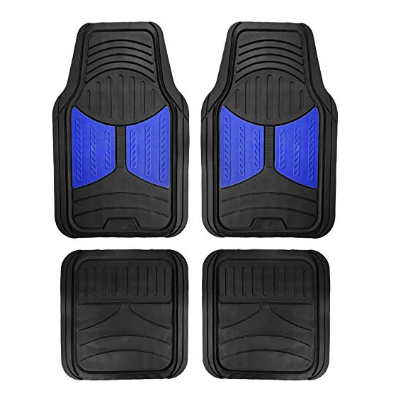 FH Group F11313BLUE Rubber Floor (Blue Full Set Trim to Fit Mats)