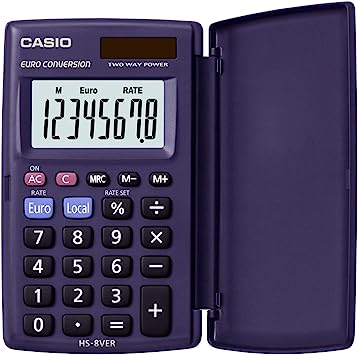 HS-8VER Pocket and desktop calculator, Blue