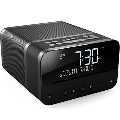 Pure Siesta Home Compact All-in-One Music System with CD/DAB /FM and Bluetooth - Graphite