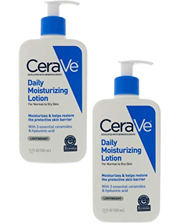 CeraVe 301871246482 Moisturizing Lotion sIWmEE, 12 Ounce (Pack of 2), White