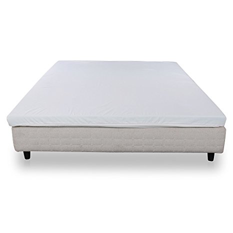 Cr Sleep 3 Inch Gel-Infused Memory Foam Mattress Topper With AirCell Technology, Queen