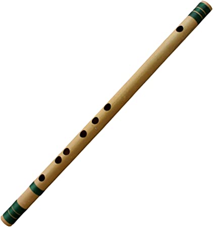 RoyaltyRoute Professional Bamboo Flute Indian Flute C# Tune Wood Wind Music Instrument Length 18 Inch