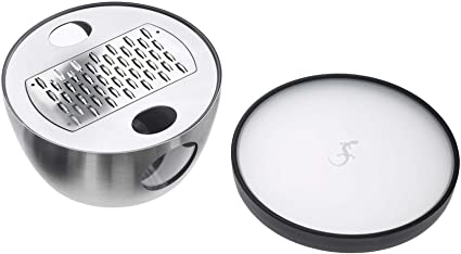 Lurch Germany Razortech Stainless Steel Parmesan Grater with Container and Lid