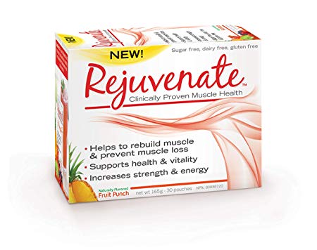 Element Nutrition, Rejuvenate, Essential Amino Acid Blend, Clinically Proven Muscle Health Supplement for Age 40 Plus, 165 Gram (Fruit Punch, 30 Servings)