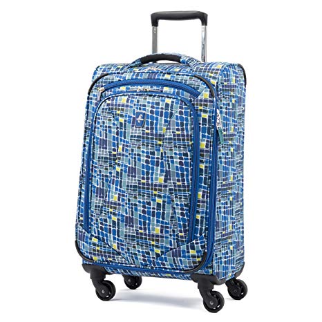 Atlantic Ultra Lite Softsides Carry-on Exp. Spinner, Watercolor Blue