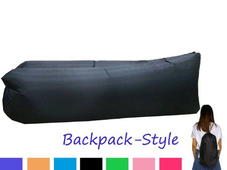 【New Backpack-Style】XYH Inflatable Couch ,Inflatable hammock lounge, Outdoor Air Sleep Sofa Bag,Portable Air Bean Bag,Sleeping Hangout Lounger, for Summer Camping, Beach, Grass