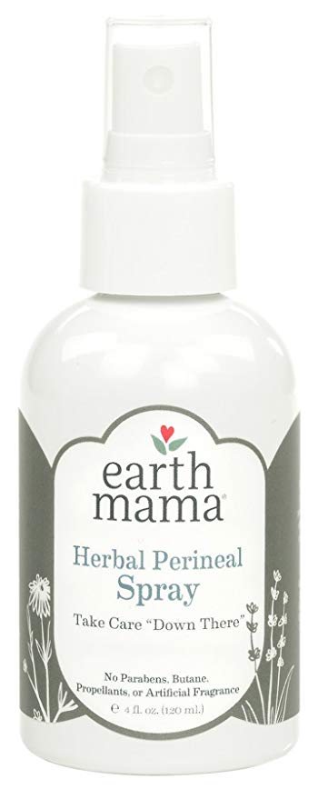 Earth Mama New Mama Bottom Spray, Natural Herbal Pregnancy & Postpartum Spray, Soothing Before and After Childbirth, 4 fl. oz.