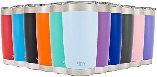 Simple Modern 20oz Cruiser Tumbler - Vacuum Insulated Double-Walled 18/8 Stainless Steel Hydro Travel Mug - Powder Coated Coffee Cup Flask - Robin's Egg Blue