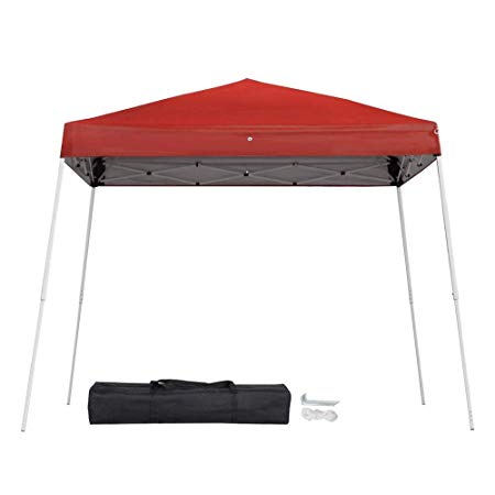 Yaheetech 3Mx3M/10x10 FT Pop-Up Canopy Tent Gazebo Folding Party Tent Outdoor Patio Marquee Awning Red