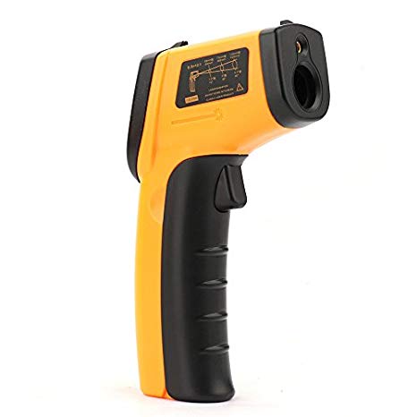Non-Contact Laser Infrared Thermometer, Allinone Lasergrip Digital Thermometer Temperature Gun Hand Tool for Indoor/Outdoor, -58℉～716℉, AC Units Heater Check, AAA Battery Included