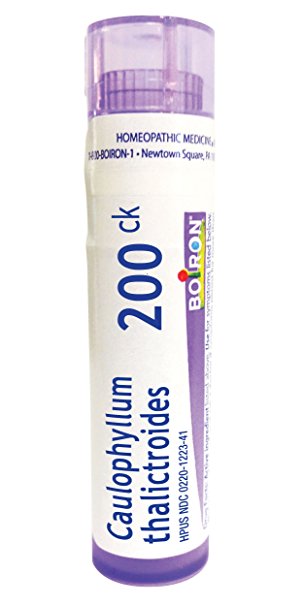 Boiron Caulophyllum Thalictroides 200C, 80 Pellets, Homeopathic Medicine for Menstrual Cramps