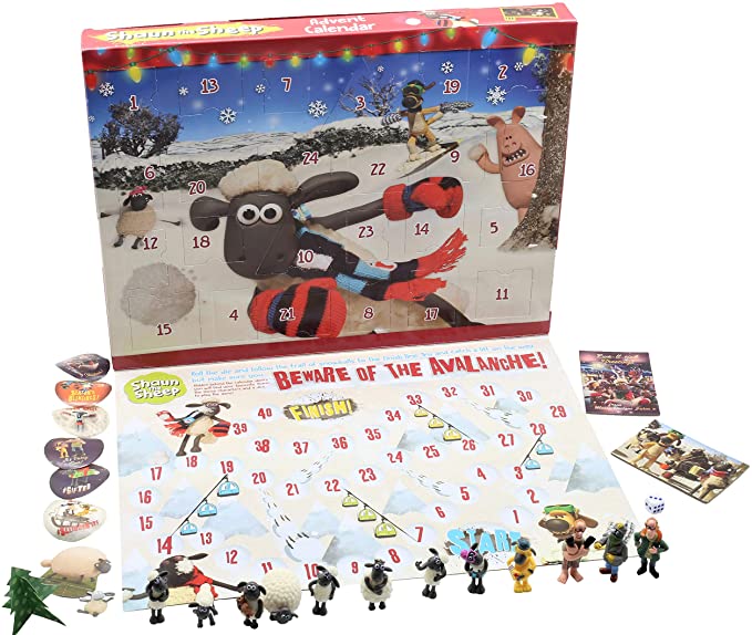 Shaun the Sheep Kids Advent Calendar Wallace and Gromit Christmas Calendars for Kids Board Game Gift Box