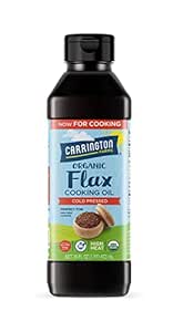 Carrington Farms Organic Flax Seed Cooking Oil – For Use in Medium to High Heat Cooking – Nutty Flavor – Rich in ALA and Omega-3 Fatty Acids