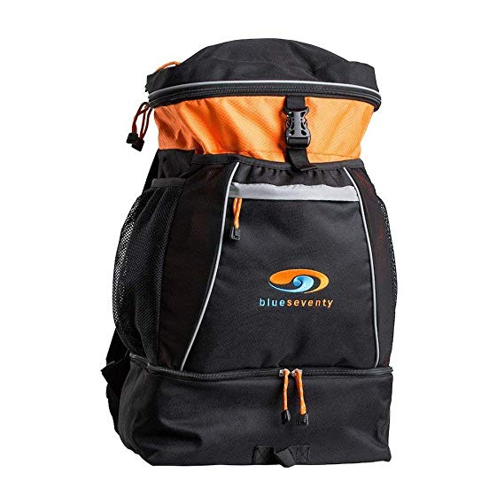blueseventy Transition Bag (Orange, Large) - with Triathletes in Mind, This Backpack was Designed to accommodate The Diversity of Gear Needed for Training and Competition